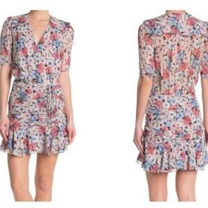 Veronica Beard Multicolor Floral Mini Dress